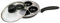 Easy Shopping® 4 Cup Egg Poacher Pan Non Stick Egg Poaching Pan Aluminium Poached Egg Maker, 20cm with Glass Lid and Grip Black Handle
