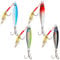 4 Pack Metal Sea Fishing Lures 30g Sea Fishing Spinner Lure Vertical Jig Beach Casting Lures with Assist Hook & Treble Hook for Mackerel Cod Sea Bass Pike Freshwater Saltwater