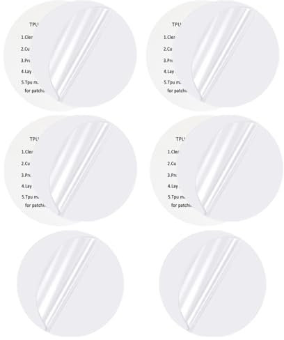 BCHKO 10 Stück TPU Reparatur Patch Tape, Wasserdicht Selbstklebende Reparaturflicken, Spezielles Reparaturset für Zelt, Schlauchboot, Schwimmring, Luftbett, Daunenjacken (Transparent)