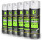 Spraytive 6 x 500 ml de craie aérosol jaune fluo – Peinture à la craie lumineuse lavable – Peinture à la craie d'extérieur – Marqueur temporaire – Spray de peinture pour asphalte