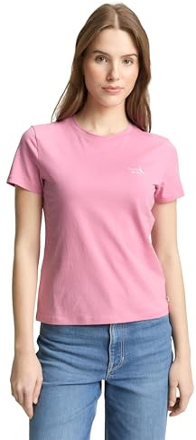 TOM TAILOR Denim Damen T-Shirt mit Schriftzug