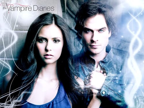 VGJM DIY 5D Diamond Painting Kits for Adults Kids,The Vampire Diaries,Full Drill Diamond Embroidery Kits Cross Stitch Pictures Arts Craft Home Wall Decoration-30x40cm