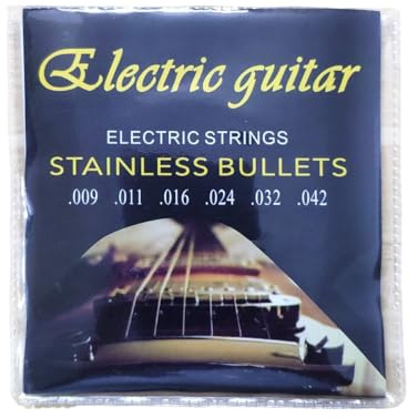 Gitarrensaiten – handgefertigte Akustikgitarrensaiten aus Stahl, 1 | 6 Saiten | Knuspriger, verstärkter Sustain aus Edelstahl, El Gitarre