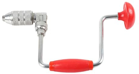 Perceuse manuelle traditionnelle pour perçage de trou précis - Poignée ergonomique - Plusieurs tailles - Outil de perçage vintage pour le travail du bois