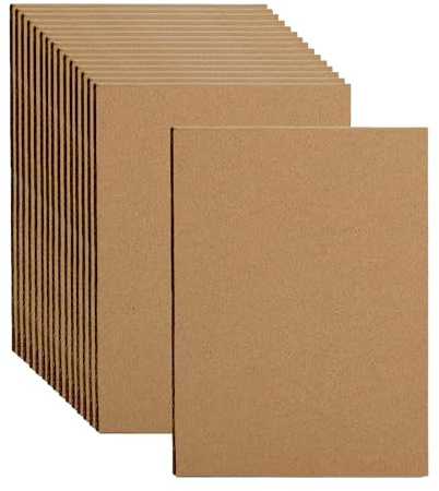 A3 A4 Hojas de Carton Corrugado Grueso,Cartón Ondulado Marrón Papel,Cardboard Rígido para Embalaje,Envío,Manualidades,Pintar,Cajitas(A4 20 Piezas)