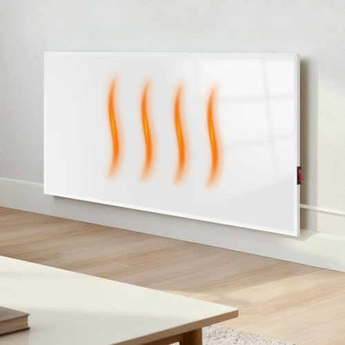meoaow Infrarot Wandheizung, 170W Infrarotheizung Wandmontage mit Überhitzungsschutz, Leiser Elektroheizung Energiesparend Infrared Heater fur Schlafzimmer Badezimmer Büro Wohnheim