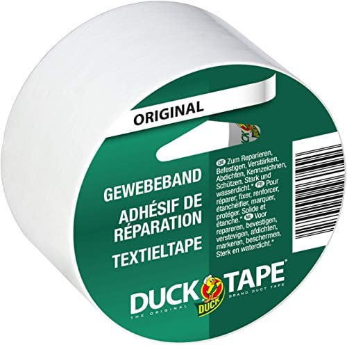 Duck Tape Panzertape zum Reparieren, Bündeln und Befestigen - 50mm x 5m - Weiß