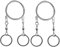 NOVSIX 2 Pack Survival Stainless Steel Hand Pocket Wire Saw Outdoor Emergency Rescue Gear Kit for Camping Hiking Hunting