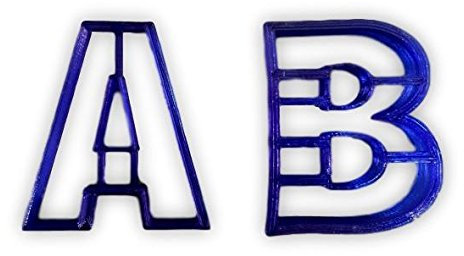 Emporte-pièce en forme de lettres anglaises (choisissez votre lettre) (P)