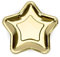 Luck Color-Up.Shop TPP34-019ME - Piatti di carta, 23 cm, colore: Oro