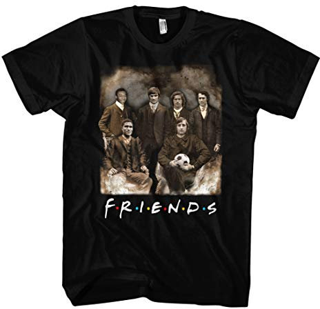 Friends Fussball 70er Männer und Herren T-Shirt | Fussball Trikot Sport Pelé Fan WM (XL)