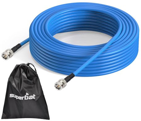 Superbat® SDI Kabel 22m/75ft 3G 6G 12G HD SDI BNC Kabel 75 Ohm (Belden 1694A) SDI Video Kabel Unterstützt HD SDI/3G/6G/12G/4K/8K/1080P, Präzisions Videokabel 1 Stück