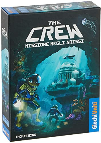 Giochi Uniti - The Crew Mission in ABISSI, Kartenspiel, 3-5 Spieler, 10+ Jahre, Italienische Ausgabe, GU695