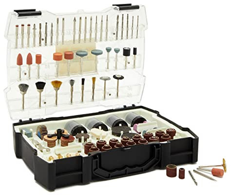 1/8 In Rotary Tool Accessories Kit, Tool Bits for Grinding, Sanding, Sharpening, Carving (365 Piece Set)