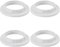 DiCUNO E14 Schraubring für Lampenfassung, hitzebeständige Gewinde Ring für Lampenschirm oder Glasschirm, 28MM, Weiß Lampenhalter aus Kunststoff, 4er Set