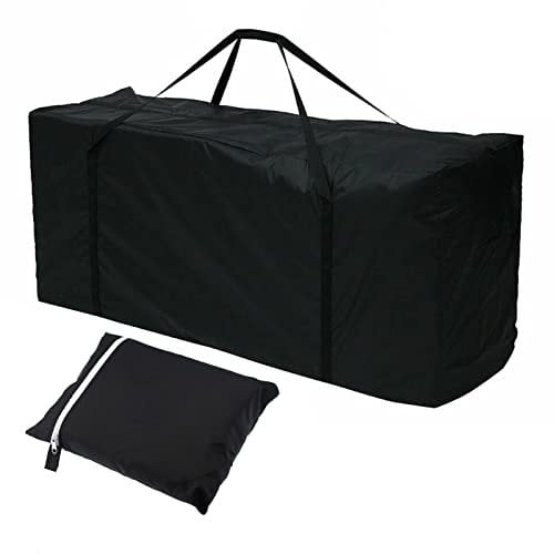 Bolsa de Almacenamiento para Muebles de jardín, Bolsa de Almacenamiento Cuadrada para Cojines de jardín, Resistente al Agua, Tela Oxford 210D con Asas, Bolsa de Transporte