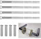 4 Sets M3 Door Handle Screws,M3 Door Handle Fixing Screws,Nickel Plated Male to Female Door Handle Screws Connecting Fixing Bolts and Sleeves for Escutcheons Cabinet Drawers