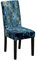 Marmor Stuhlhussen 1er/4er/6er/10er Set Stretch Stuhlbezug für Esszimmerstühle, Waschbarer Stuhlhussen Schwingstühle Stuhlüberzug für Haus Hotel Hochzeit Partys Dekor (6er Set,Navy blau)