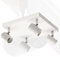 max K O M F O R T LED Deckenleuchte weiß | 4x E27 Fassung 4-flammig | schwenkbar Deckenlampe Deckestrahler Deckenspot Wandleuchte proShine-E274-WH