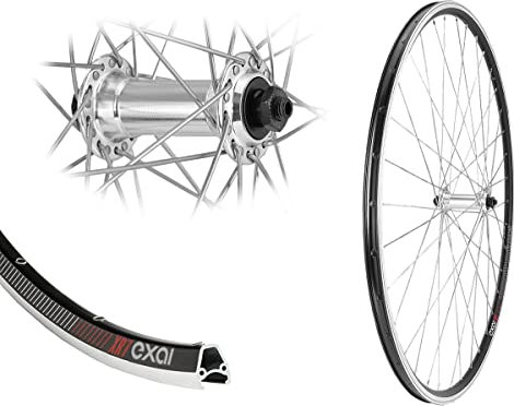Bärwinkels Race 28 Zoll Vorderrad 13-622 Rennrad XR1 Aluminium Silber 28 13mm Hohlkammer