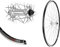 Bärwinkels Race 28 Zoll Vorderrad 13-622 Rennrad XR1 Aluminium Silber 28 13mm Hohlkammer