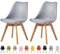 mcc direct Esszimmerstühle im 2er Set, Küchenstühle, Bürostühle, Designer Schalenstuhl, Eva (Grau)