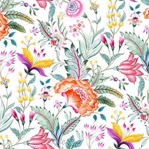 Tischdecke Stofftischdecke aus 100% Baumwolle mit Saumrand Eckig 130 x 160 cm Akela Multicolor Gartentischdecke Wasserabweisend