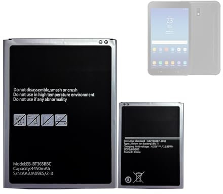 HIGHAKKU Batería de repuesto EB-BT365BBE EB-BT365BBC compatible con Samsung Galaxy Tab Active 2 8 SM-T390 T395