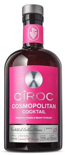 Cîroc Vodka Cosmopolitan Cocktail Drink, 17,5% Vol, 500ml Einzelflasche