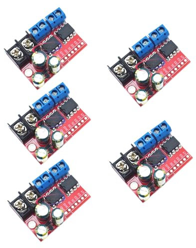 Lot de 5 modules de contrôleur de moteur ZK-5AD 5AD 5A Dual H Bridge DC Stepper Module de régulation de vitesse Double H-Bridge Board