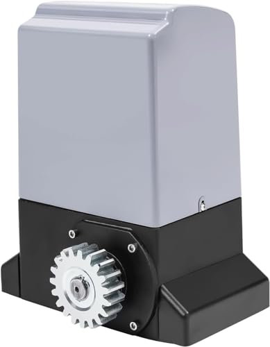 Fernbedienung Schiebetorantrieb, Torantrieb Schiebetor Motor bis 600 kg Torgewicht - Inkl 2 Fernbedinungen, 2 Schlüssel, Manuelle Steuerung oder Fernsteuerung, Schiebetor Toröffner Tor Antrieb