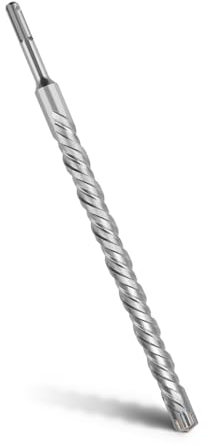 MOXPIFY Foret SDS Plus - 20 x 310 mm - Foret à béton avec 4 tranchants en métal dur et double hélice - Pour marteau perforateur - Pour béton, pierre, pierre naturelle