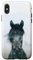 Dennex Designs iPhone X/XS Misty Wild Horse Case - Animal Print, Polycarbonate & TPU, Rugged/Protective, Light Natural Shade