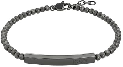 JOOP! Armband Edelstahl Herren Armschmuck, 20+2 cm, Grau, Kommt in Schmuck Geschenk Box, 2038993