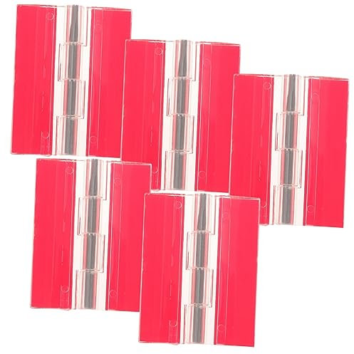 GLSTOY 5pcs Acrylic Self-Adhesive Hinges for Cabinet Piano Box Flexible Adhesive Hinges for Box Applications