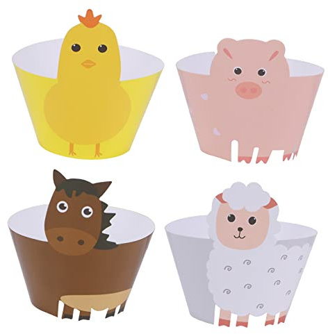 24st Kuchen Grenze Cupcake-wraps Cupcake-dekoration Cupcake-förmchen Dekorativ Feenkuchenförmchen Cupcake-topper Cupcake-pappbecher Gericht Spitze Hochwertiges Beschichtetes Papier Ciieeo