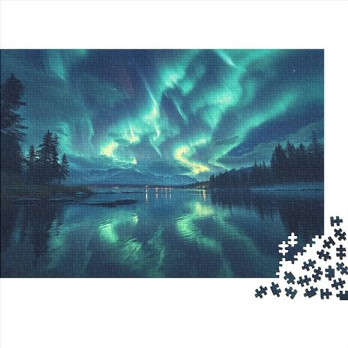 Northern Lights Jigsaw Puzzles for Adults 1000 Piece Jigsaw Puzzles for Adults Home Puzzles for Adults Kids Educational Games Home Jigsaw Puzzle 1000pcs (75x50cm)