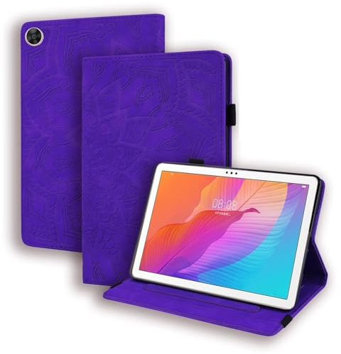 Fundas para tabletas Compatible with Huawei Matepad T10S 10.1 AGS3-L09 AGS3-W09 / T10 9.7 Agr-L09 Agr-W09 / Compatible with Disfrutar De La Tableta 2 10.1 en Relieve Ligero Delgado PU Tableta Del S