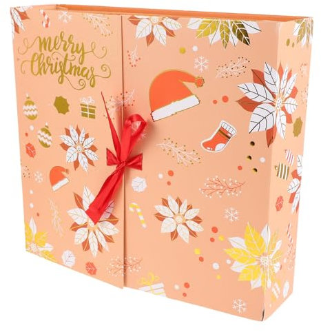 Alipis Leere Für Tage Nachfüllbare Adventsboxen Zum Weihnachts-countdown Dekorative Keksboxen Aus Karton Süßigkeitenboxen Für Feiertage