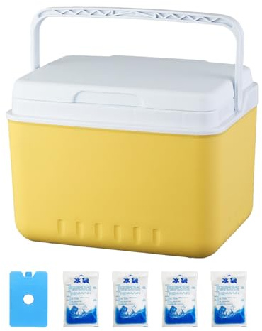 Walopola Nevera térmica grande de 6 litros con asa y función de frío y calor que mantiene los alimentos y bebidas frías durante horas para camping, playa, viajes y picnics