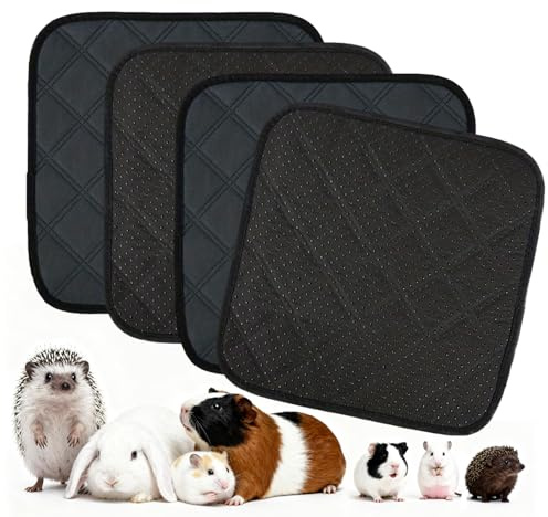 Flkiglm Inserto per gabbia, 4 pezzi, assorbente, per piccoli animali, conigli, criceti, ricci, cincillà, habitat, recinti, animali domestici