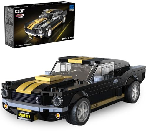 JAMARA 402883 CADA Shelby GT 350 H 1:24 Bricks - Spielzeug Modellauto, Sportrennwagen für Kinder ab 8 Jahre, Geschenkidee Jungen und Mädchen, Detailgetreues Design, Bedruckte Bauteile