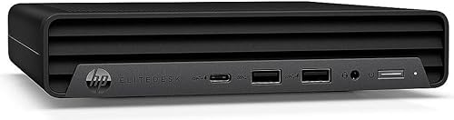 HP EliteDesk 805 G6 Mini Desktop PC, AMD Ryzen 5 PRO 4650GE, 8GB RAM, 256GB SSD, WiFi, Bluetooth, US QWERTY Keyboard, Windows 11 Pro (Ricondizionato)