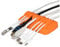 Heaviest Cable Organiser on the Market! Compact and Weighted Desktop Cord Holder and Cable Organiser, Eco-Friendly Silicone, No Bad Smell, Bundled with 4 Reusable Cable Ties! (Orange)