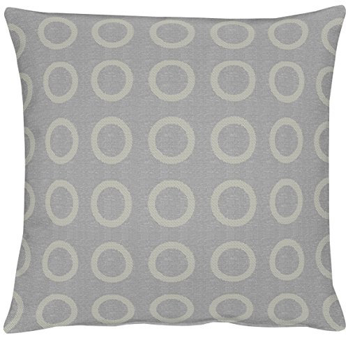 APELT Toro 46x46 88 Kissenhülle, Polyester, grau / silber, 46 x 46 cm