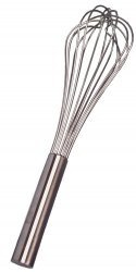 Samuel Groves Professional French Piano Stainless Steel Wire Whisk (8 Wire French Whisk, 20)