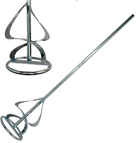 Paddle Mixer for Plaster Multi Mixer Used with Drill to Mix Motar, Plaster, Render Whisk, Paint Whisk, Cement, Concrete, Jointing Compound Mixer 100mm x 600mm