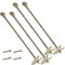 Rebo® Heavy Duty Swing Ground Anchors Age 3+ Set with Fixings - Set of 4 | OutdoorToys | Ground Anchors for Swing and Other Outdoor Play Equipment | Solid 30cm Ground Anchors