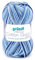 Gründl Cotton Quick Print Strickgarn / Häkelgarn (farbenfrohes Garn aus 100% Baumwolle, OEKO-TEX zertifiziert, 50 g / 125 m, Nadelstärke: 3 - 4, 1 x 50 g), Blau-Marine-Grau-Mix Color