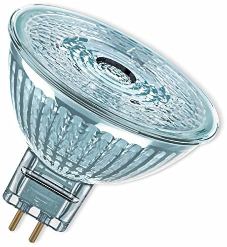 OSRAM MR16 LED Reflektorlampe mit GU5.3 Sockel, Warmweiss (2700K), Glas Spot, 3,80W, Ersatz für 35W-Reflektorlampe, LED STAR MR16 12 V
